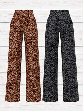 NWT Women’s Bundle of Two Halara Leopard Print Yoga Pants Size Large